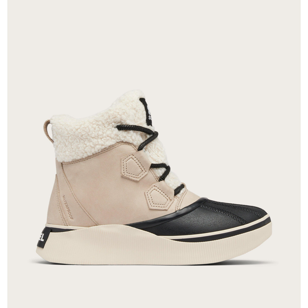 Sorel Womens Out N About IV Chillz WP - Omega Taupe, Black