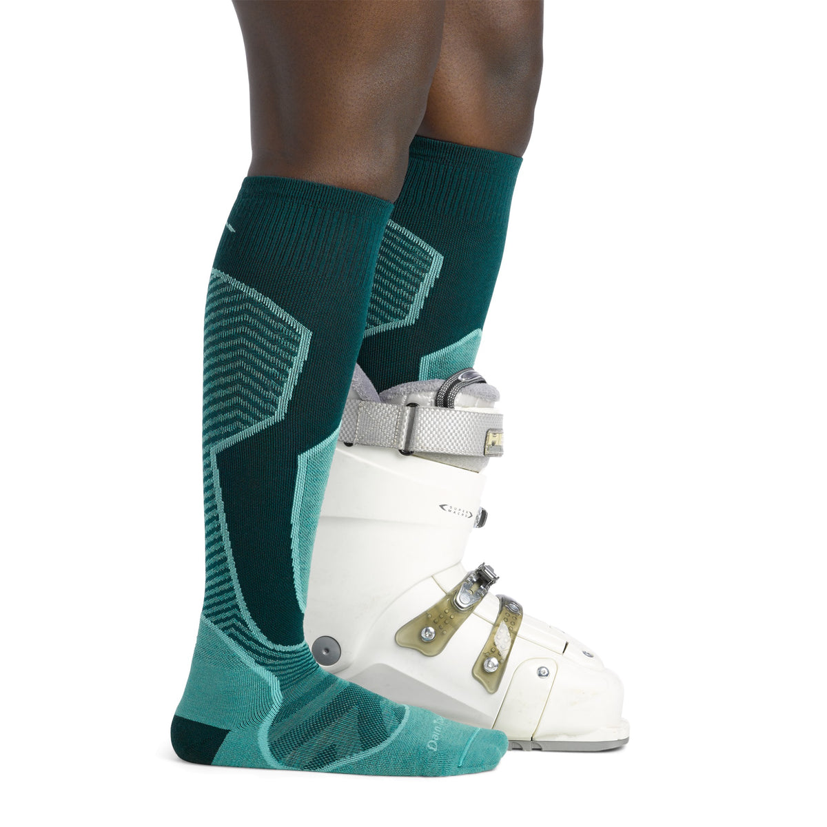 Darn Tough Vermont Womens Outer Limits OTC Lightweight with Cushion w/ Padded Shin