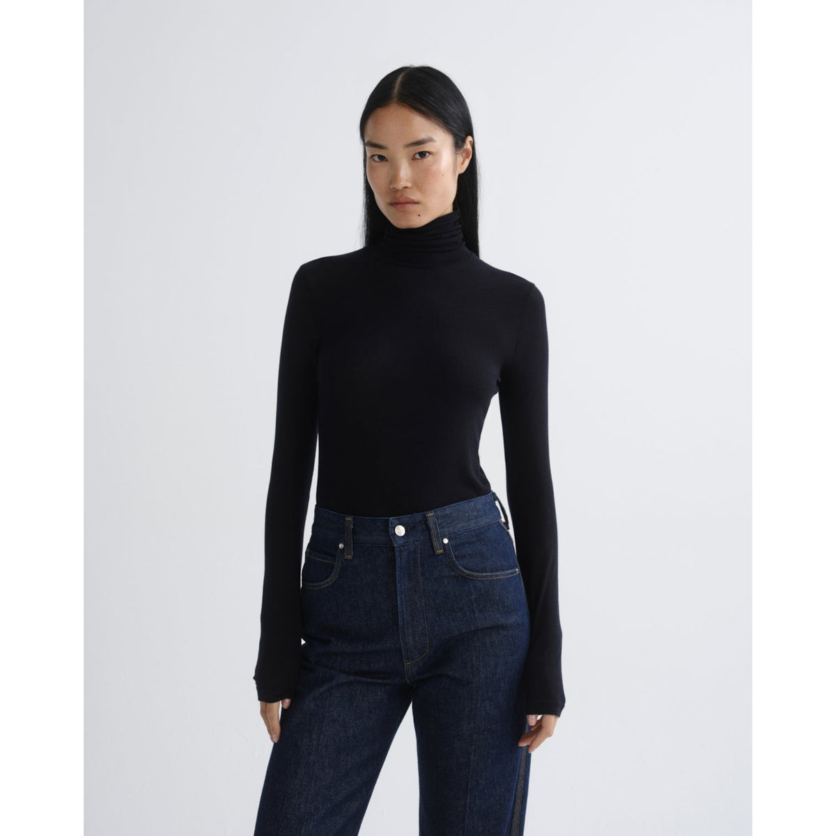Agolde Womens Pascale Turtleneck - Obscura