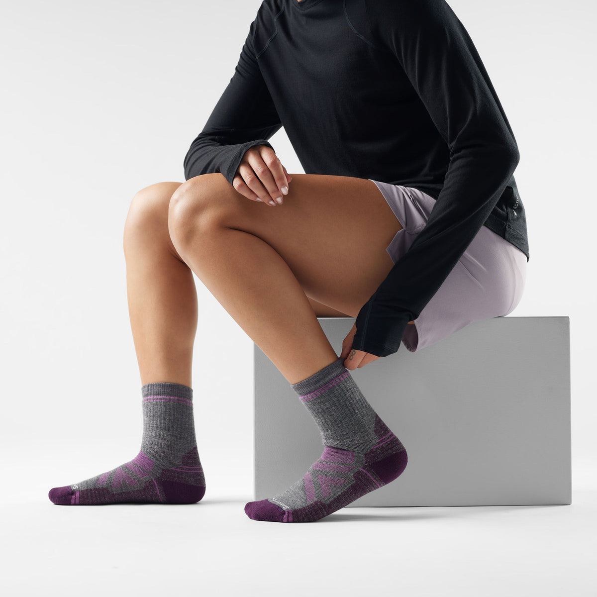 Smartwool Womens Performance Hike Full Cushion Crew - 052_Medium Gray