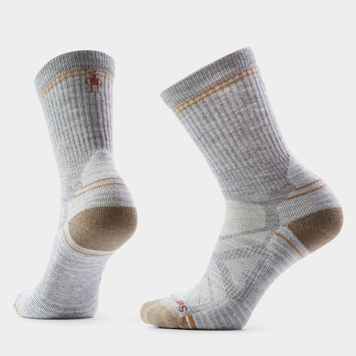 Smartwool Womens Performance Hike Light Cushion Crew - Light Gray-White