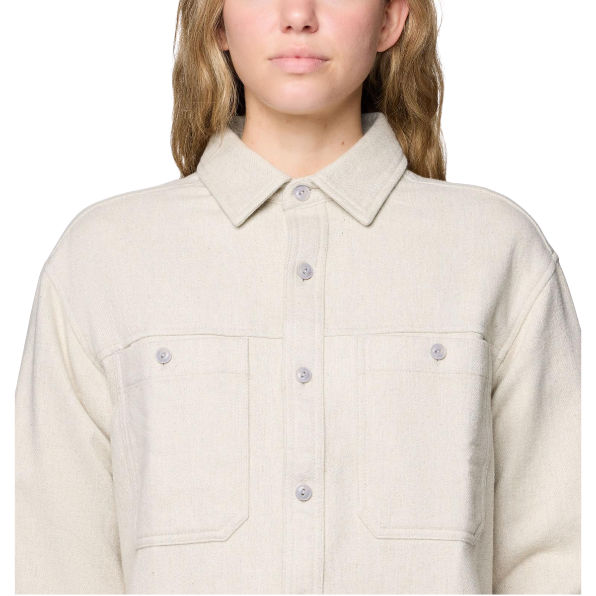 Mountain Hardwear Womens Plusher Long Sleeve Shirt-Stone Heather 
