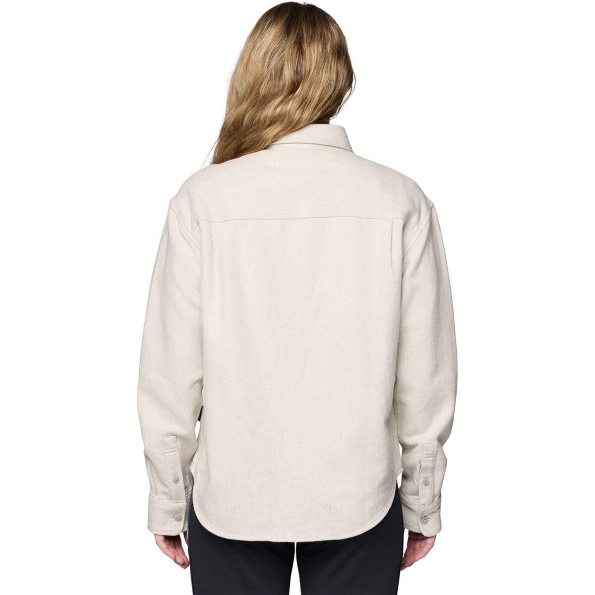 Mountain Hardwear Womens Plusher Relaxed Long Sleeve Flannel-Stone Heather
