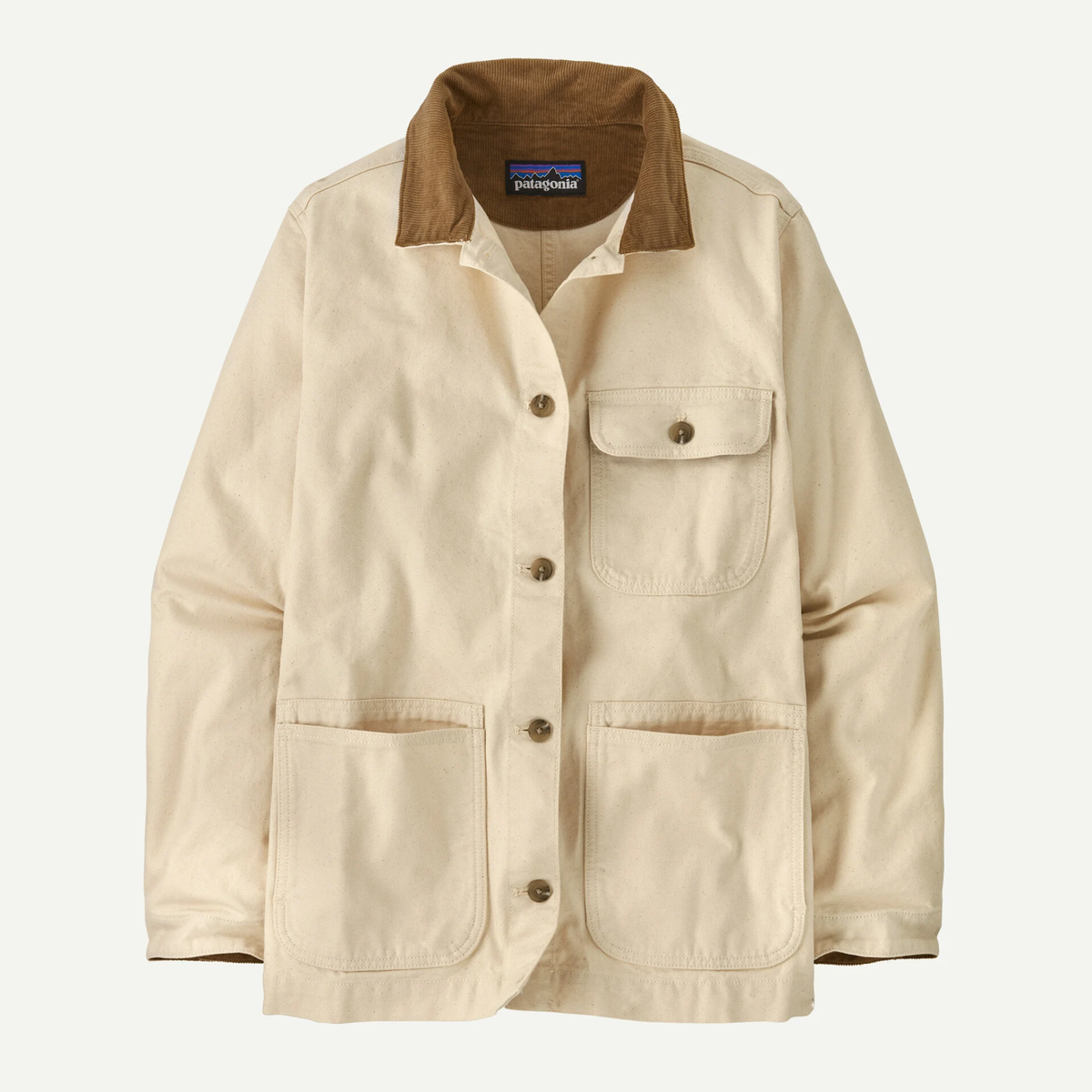 Patagonia Womens Point Reyes Canvas Coat-Undyed Natural