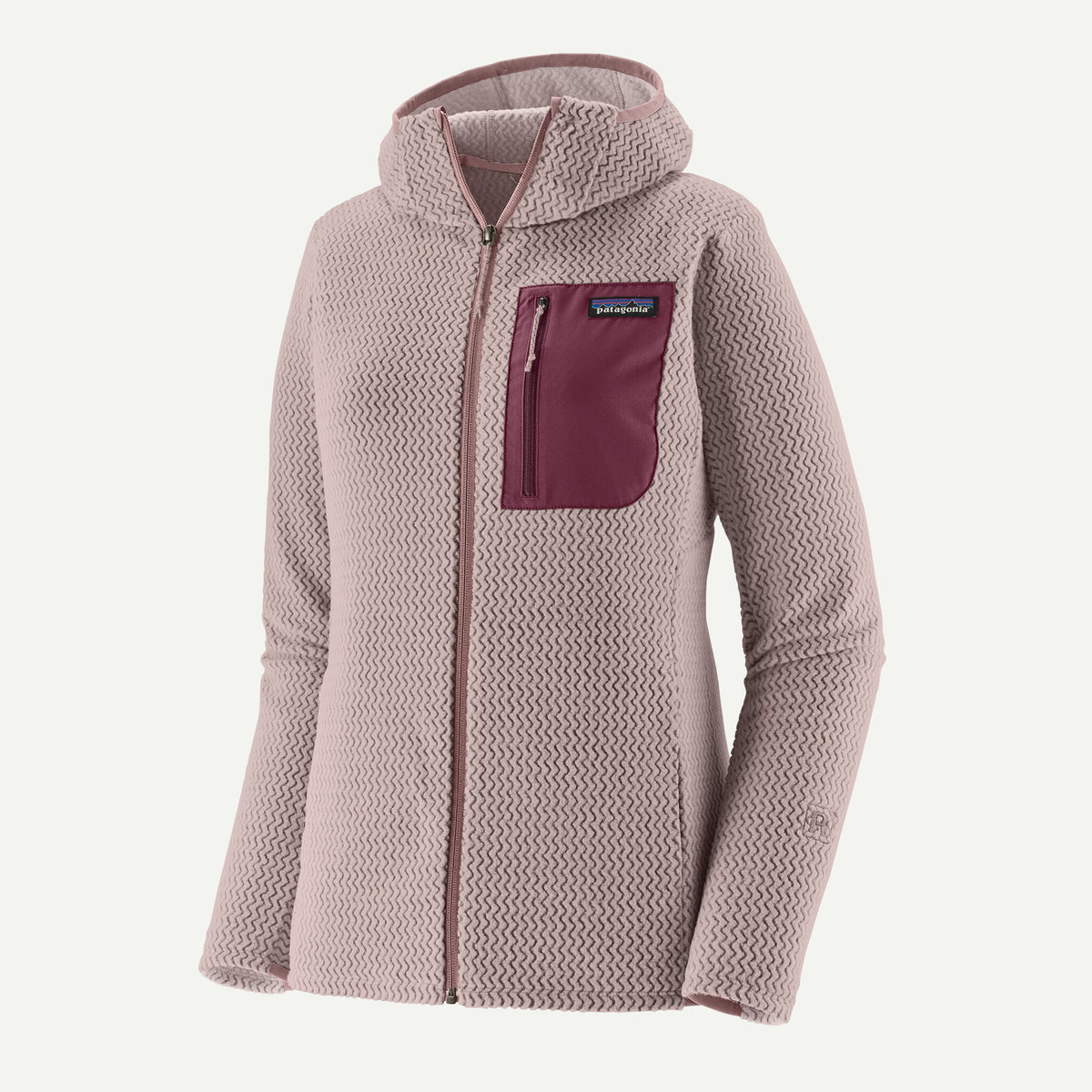Patagonia Womens R1 Air Full-Zip Hoody F25 - STYM_Stingray Mauve