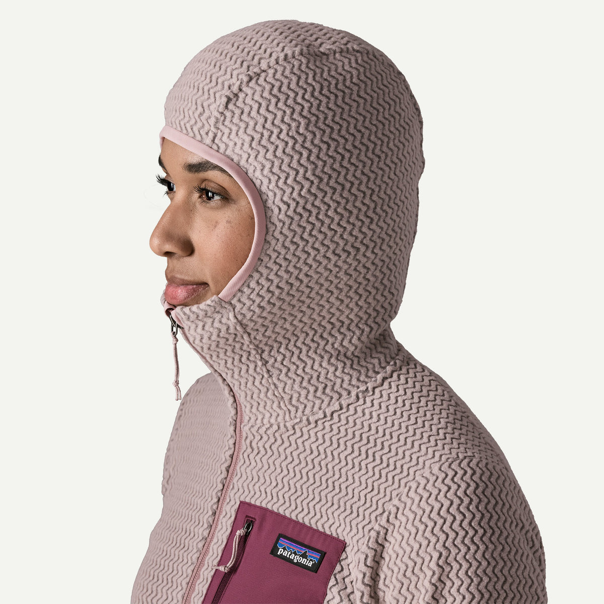 Patagonia Womens R1 Air Full-Zip Hoody F25 - STYM_Stingray Mauve
