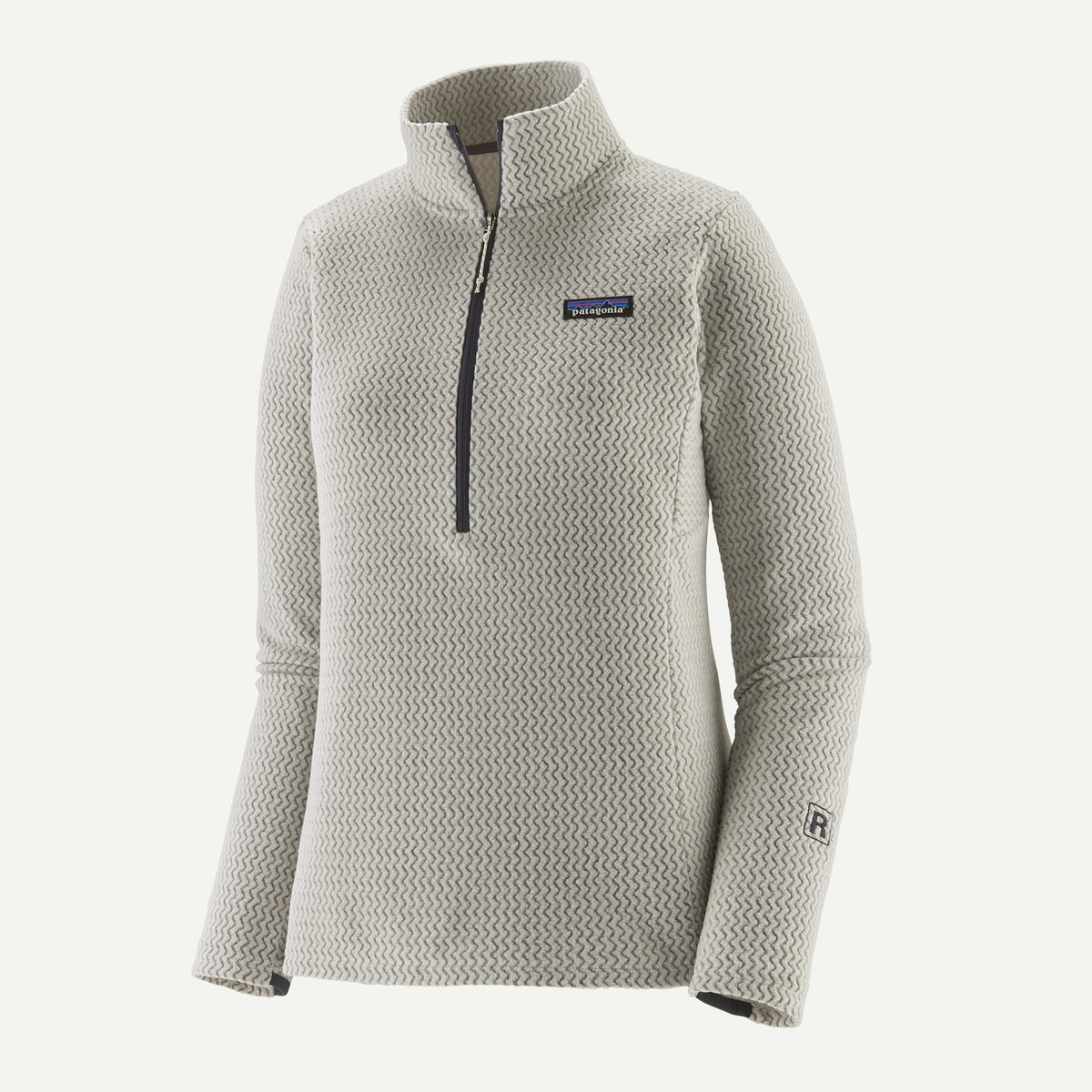 Patagonia Womens R1 Air Zip Neck F25 - BCW_Birch White