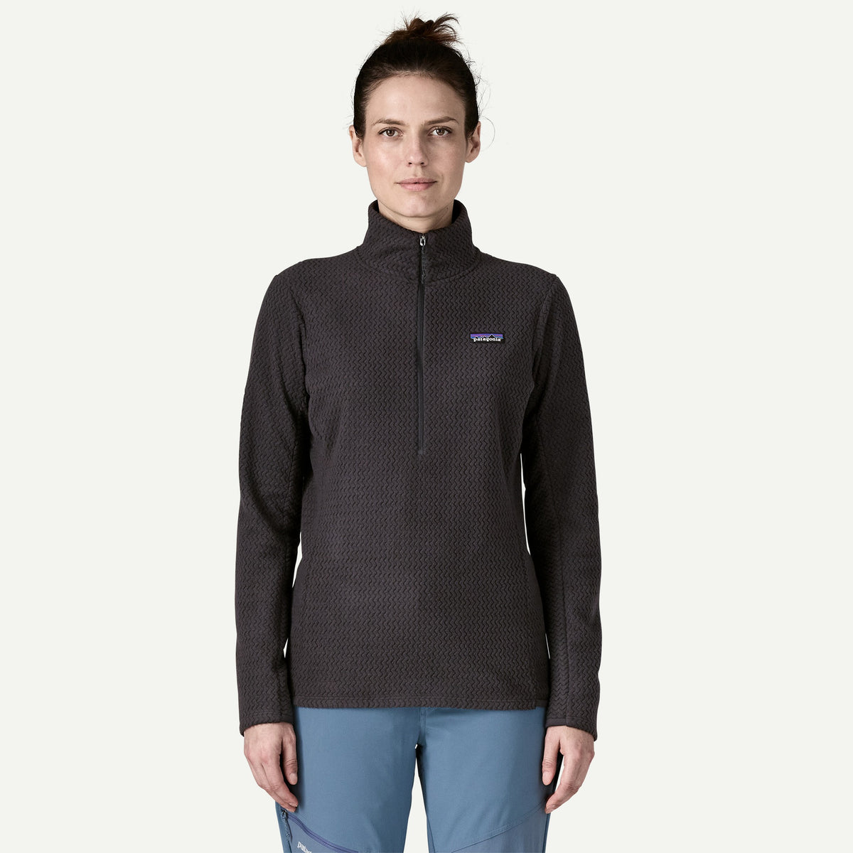 Patagonia Womens R1 Air Zip Neck F25 - Black