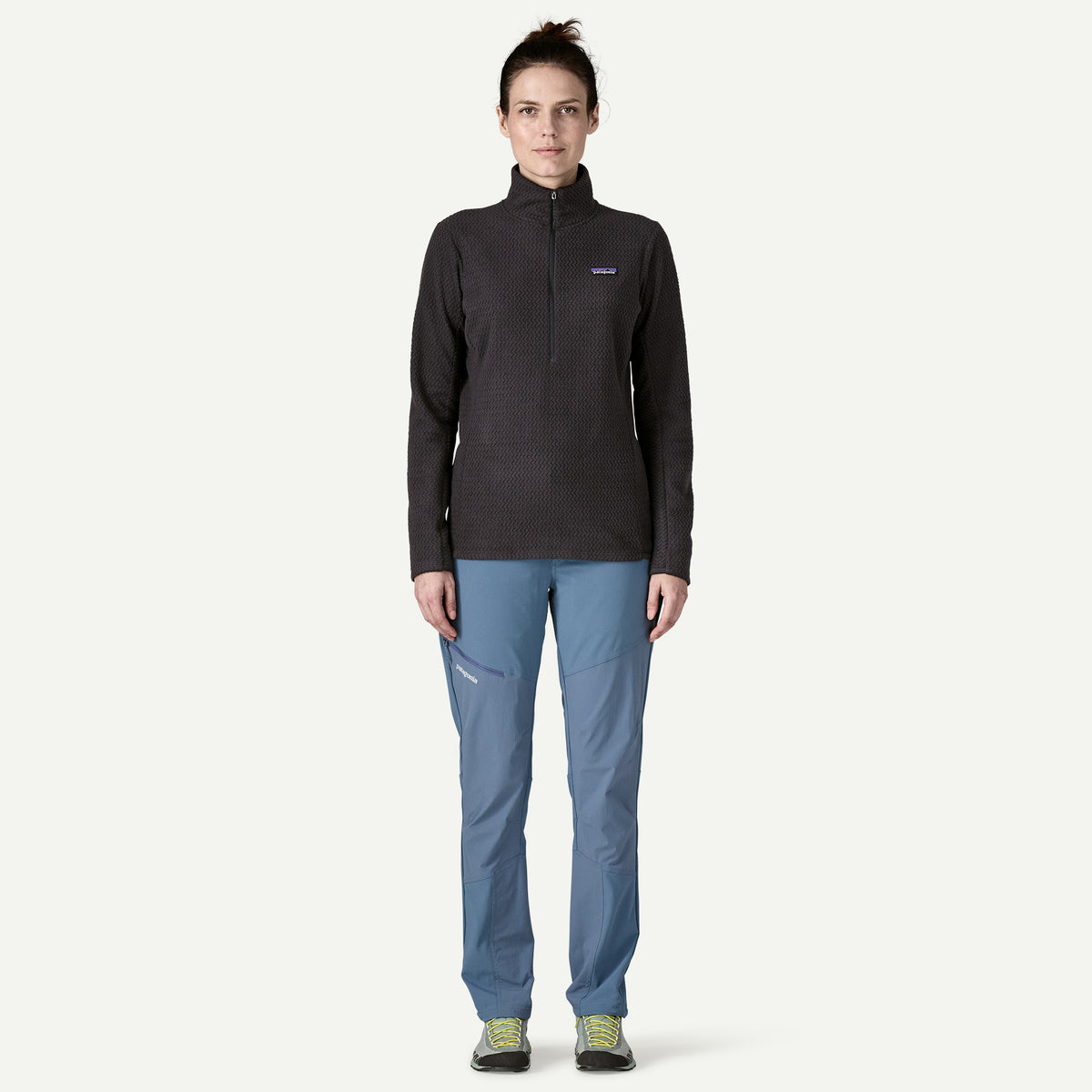 Patagonia Womens R1 Air Zip Neck F25 - Black