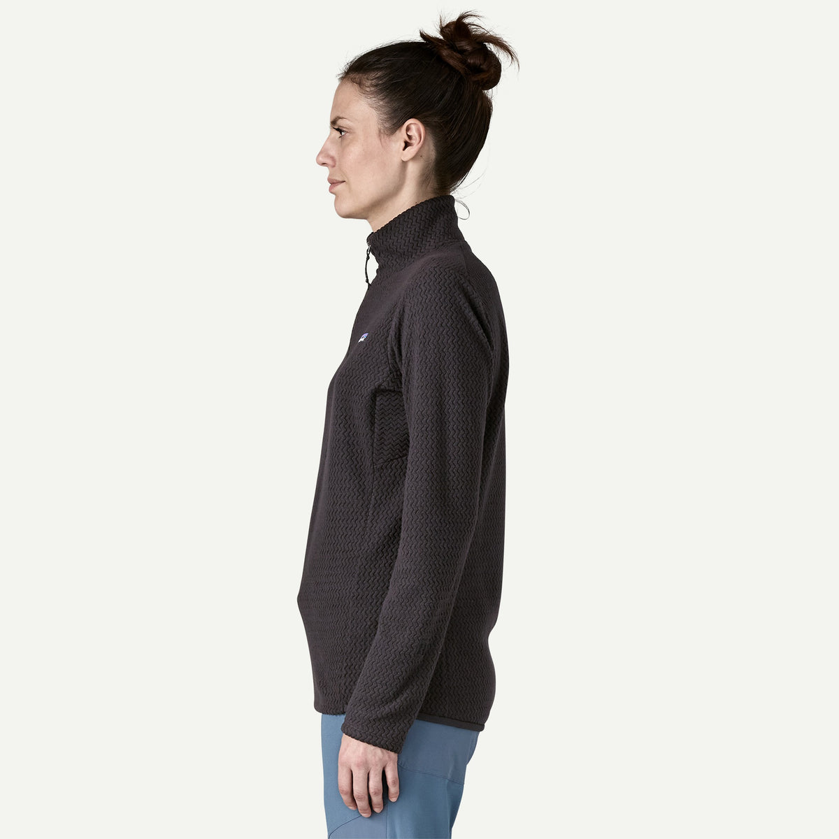 Patagonia Womens R1 Air Zip Neck F25 - Black