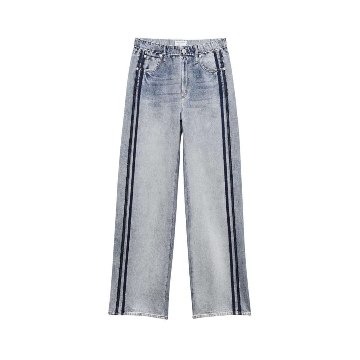 Rag And Bone Womens RB Miramar Terry Wide Leg Track Pant in Coney-Coney