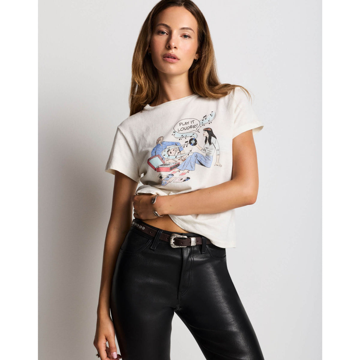 Re/Done Womens Record Classic Tee