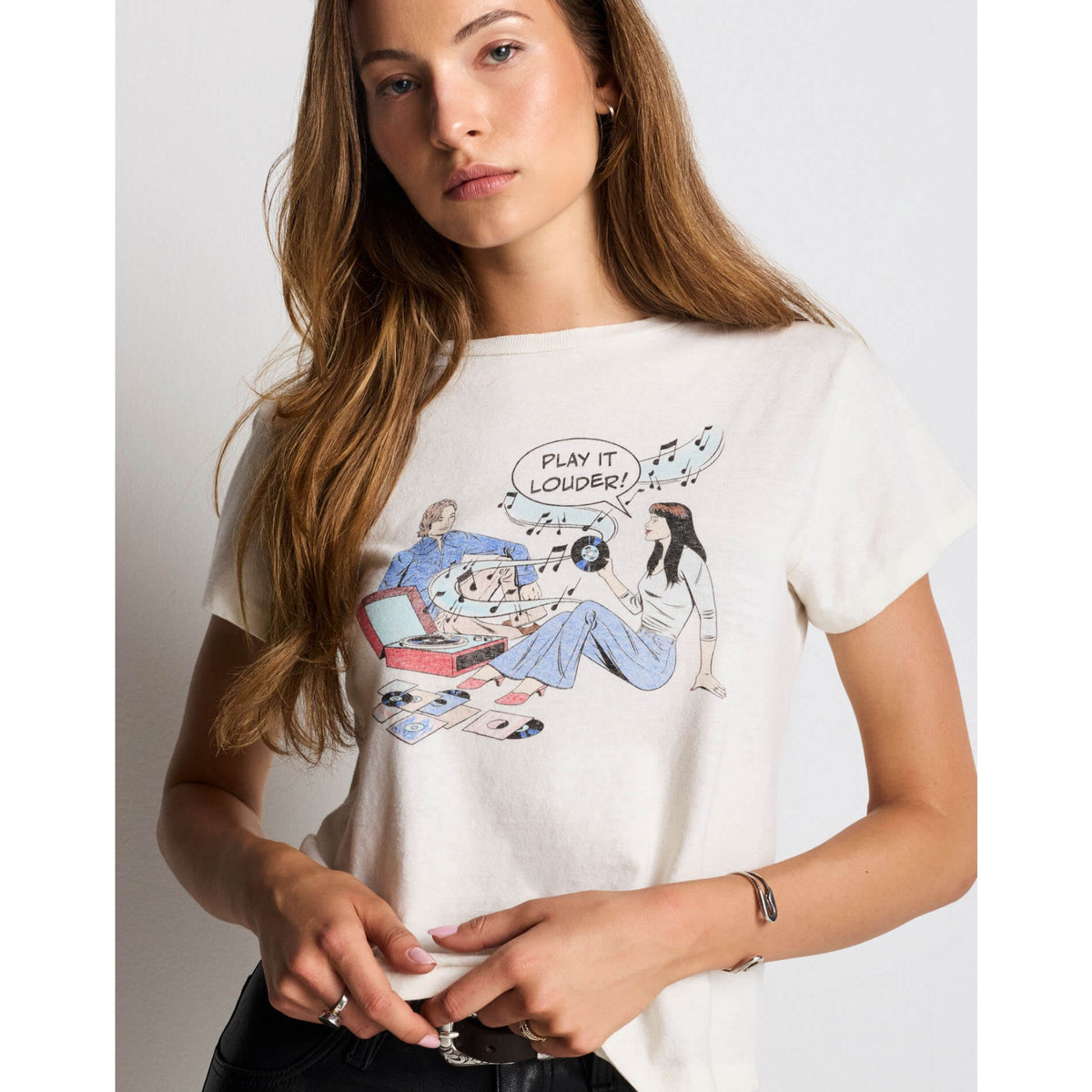 Re/Done Womens Record Classic Tee