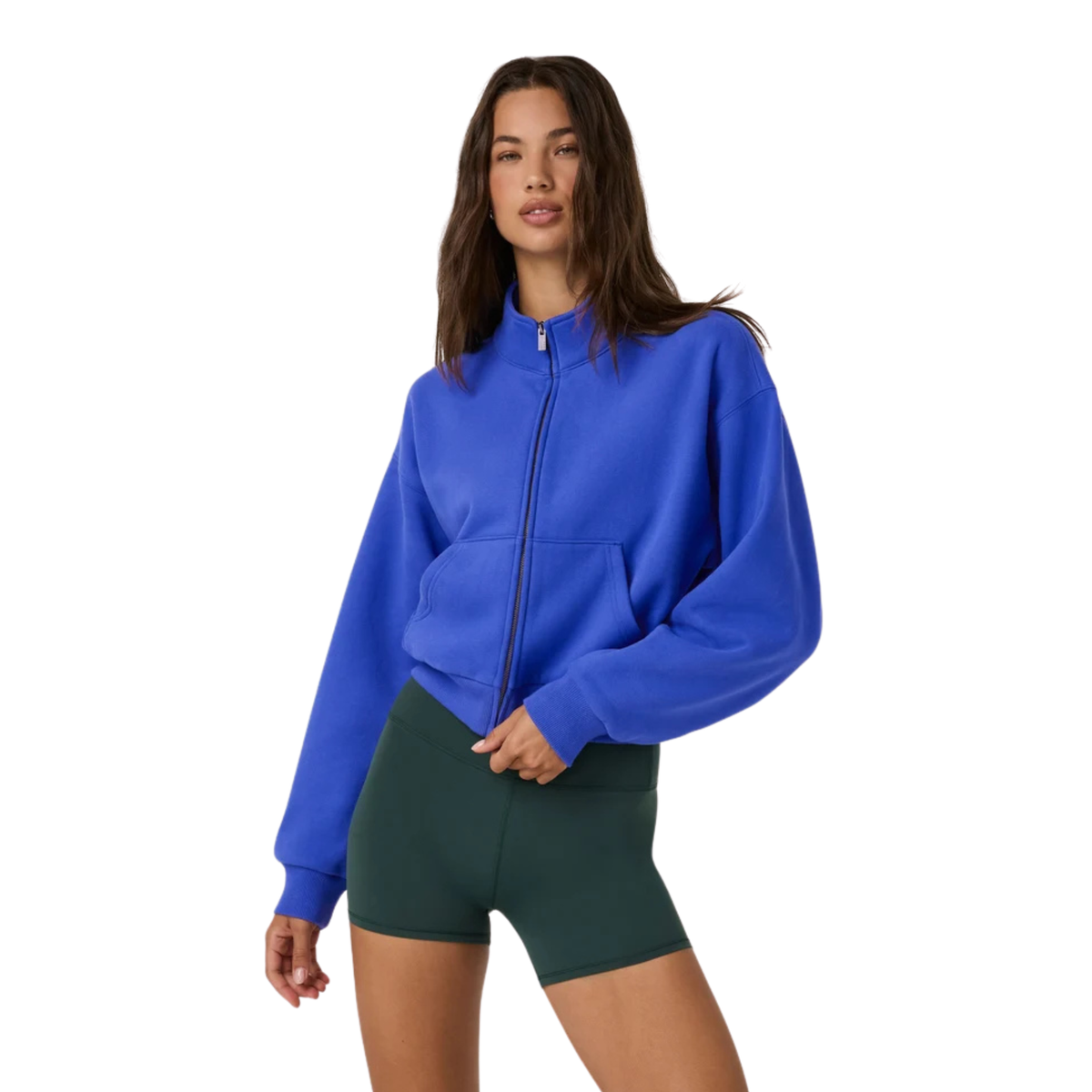 Vuori Womens Restore OS Hoodie_Electric Blue