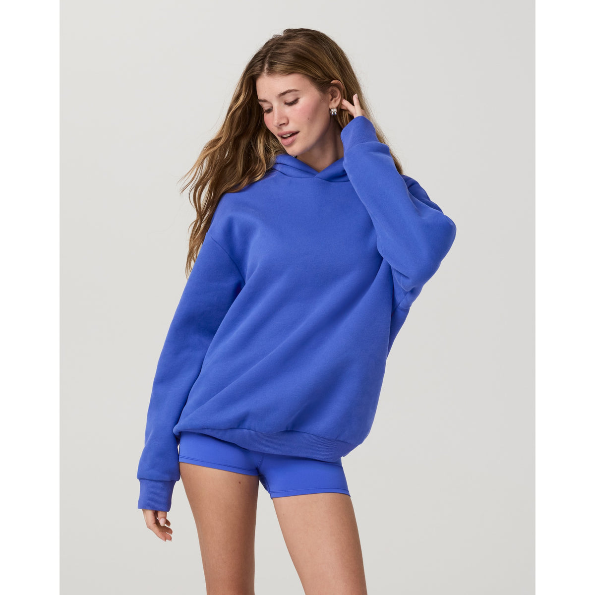 Vuori Womens Restore OS Hoodie - Electric Blue