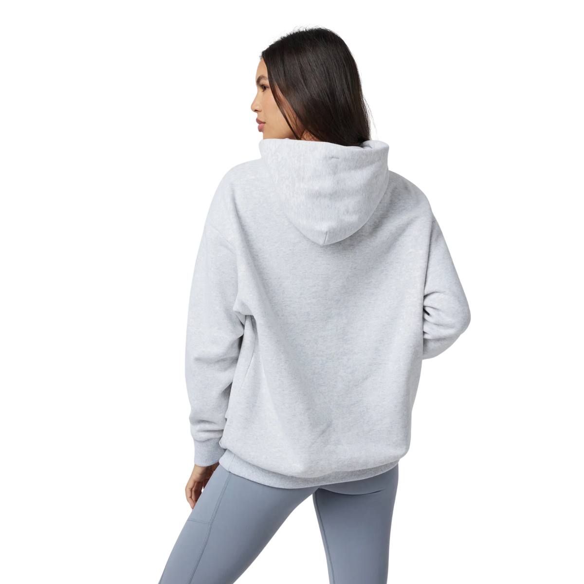 Vuori Womens Restore OS Hoodie_Pale Grey Heather Tonal