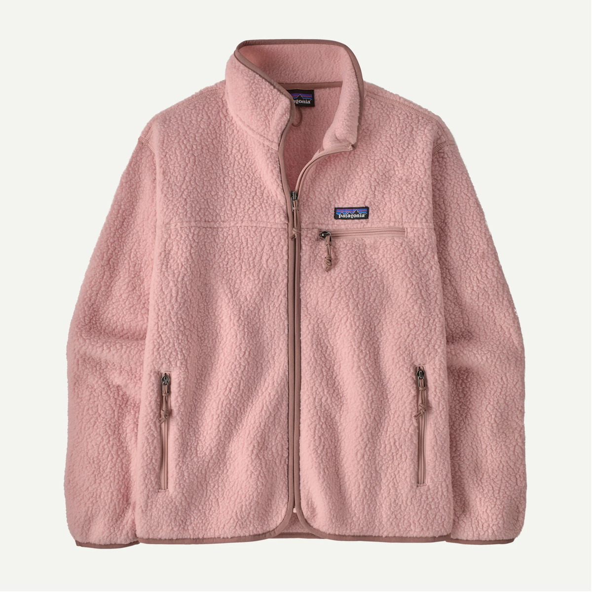 Patagonia Womens Retro Pile Jacket F26- Fuzzy Mauve
