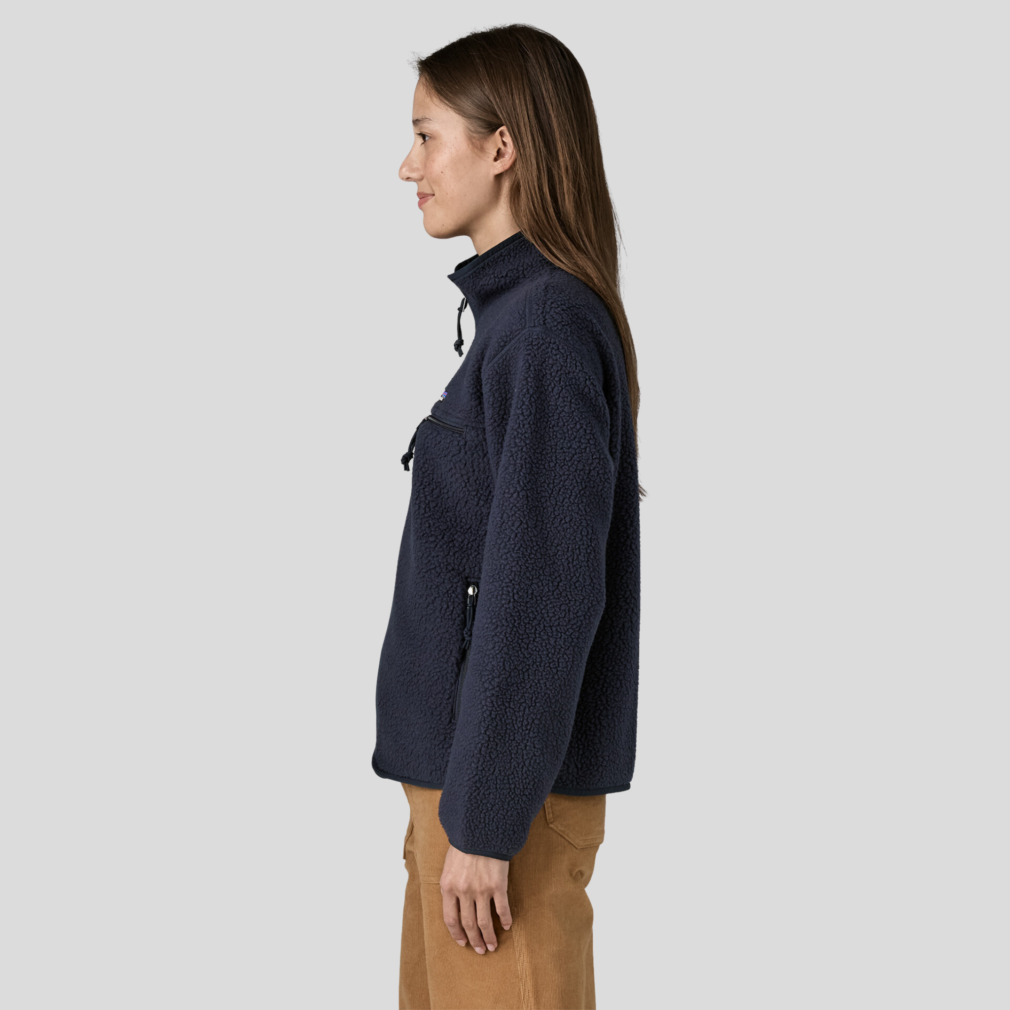 Patagonia Womens Retro Pile Jacket F26-Sunken Blue