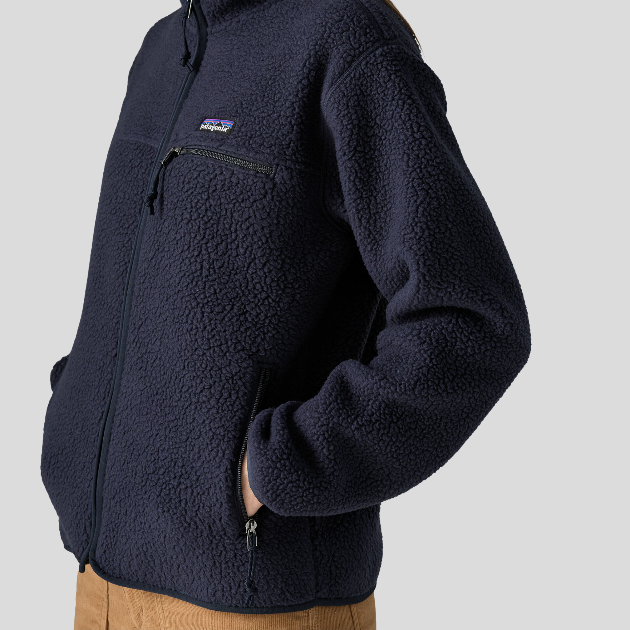 Patagonia Womens Retro Pile Jacket F26-Sunken Blue