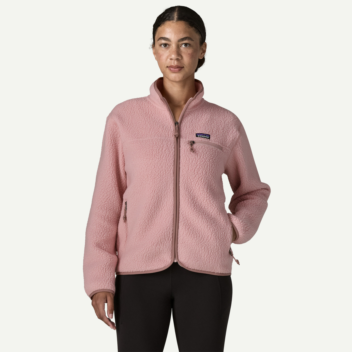 Patagonia Womens Retro Pile Jacket F26-Fuzzy Mauve