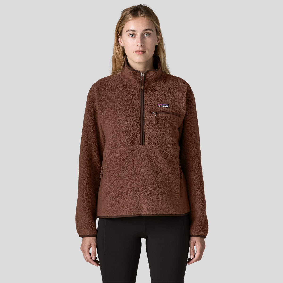 Patagonia Womens Retro Pile Marsupial F26-Berm Brown
