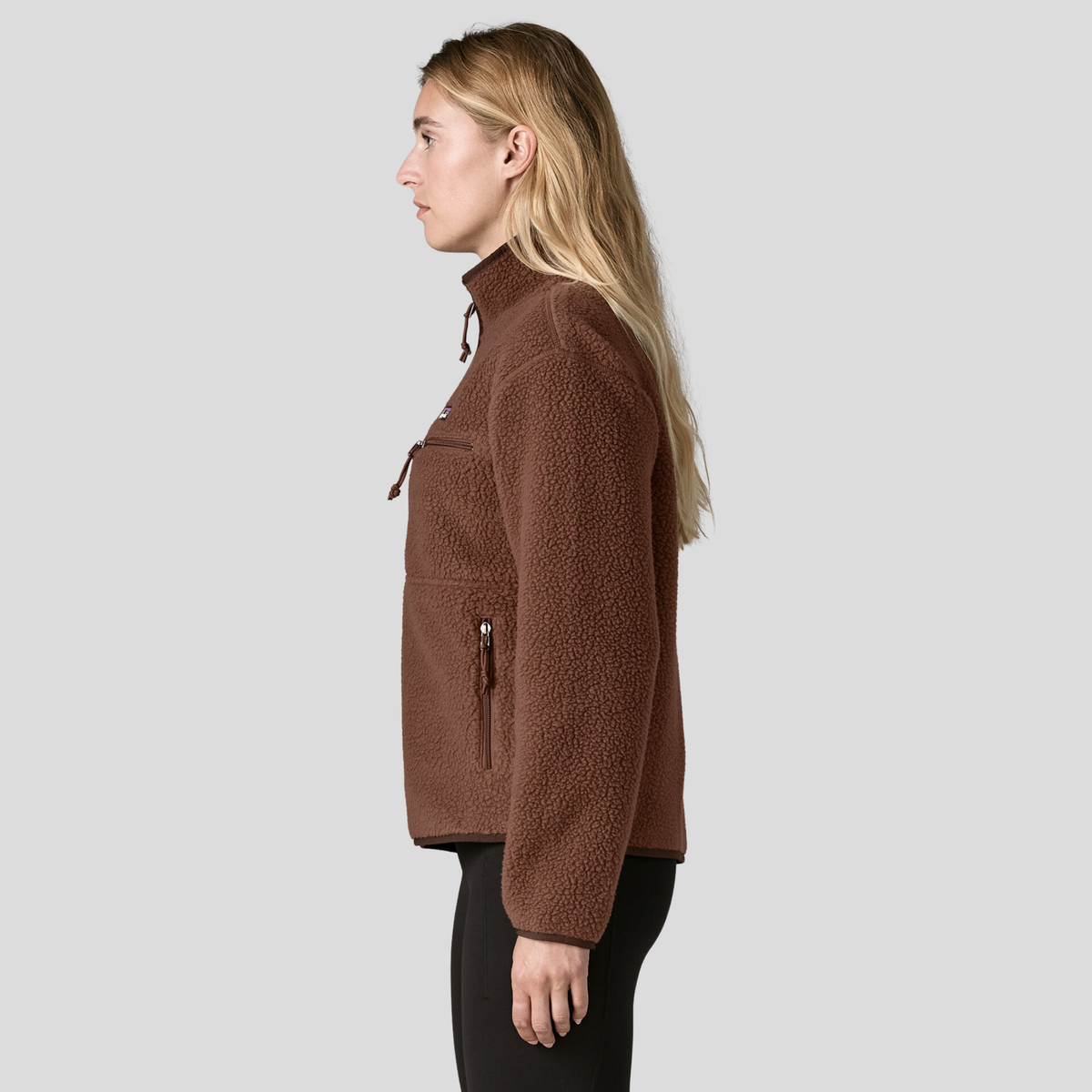 Patagonia Womens Retro Pile Marsupial F26-Berm Brown