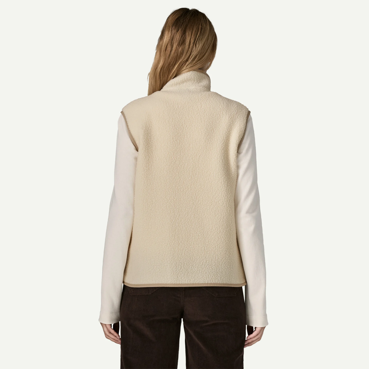 Patagonia Womens Retro Pile Vest-Natural