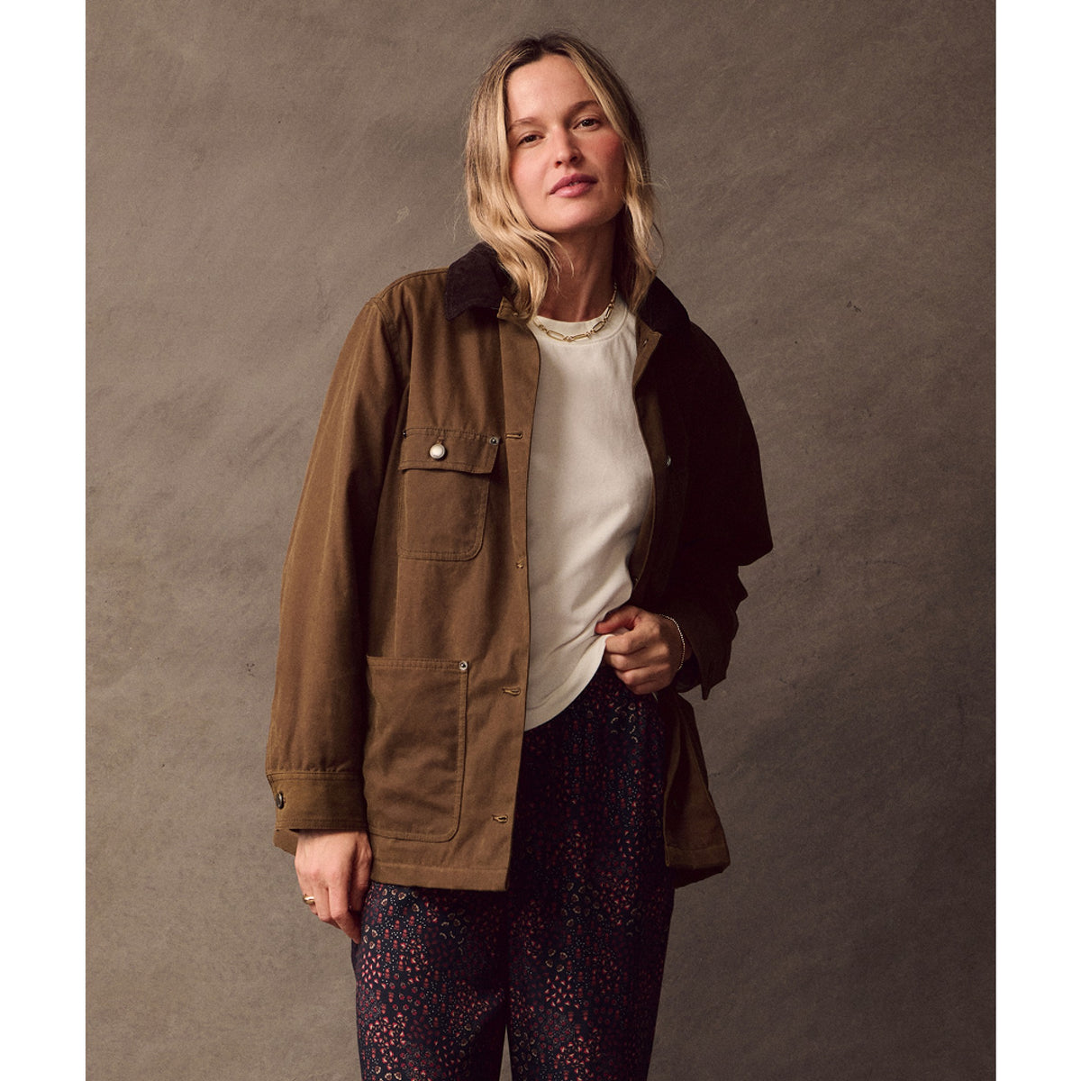Marine Layer Womens Riley Barn Jacket in Bronze - Bronze