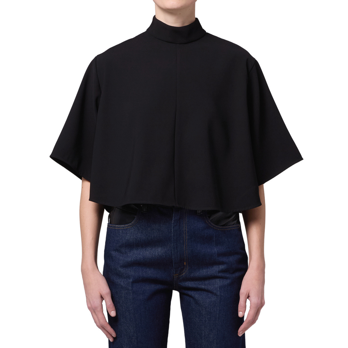 Agolde Womens Rom Top in Black-Black
