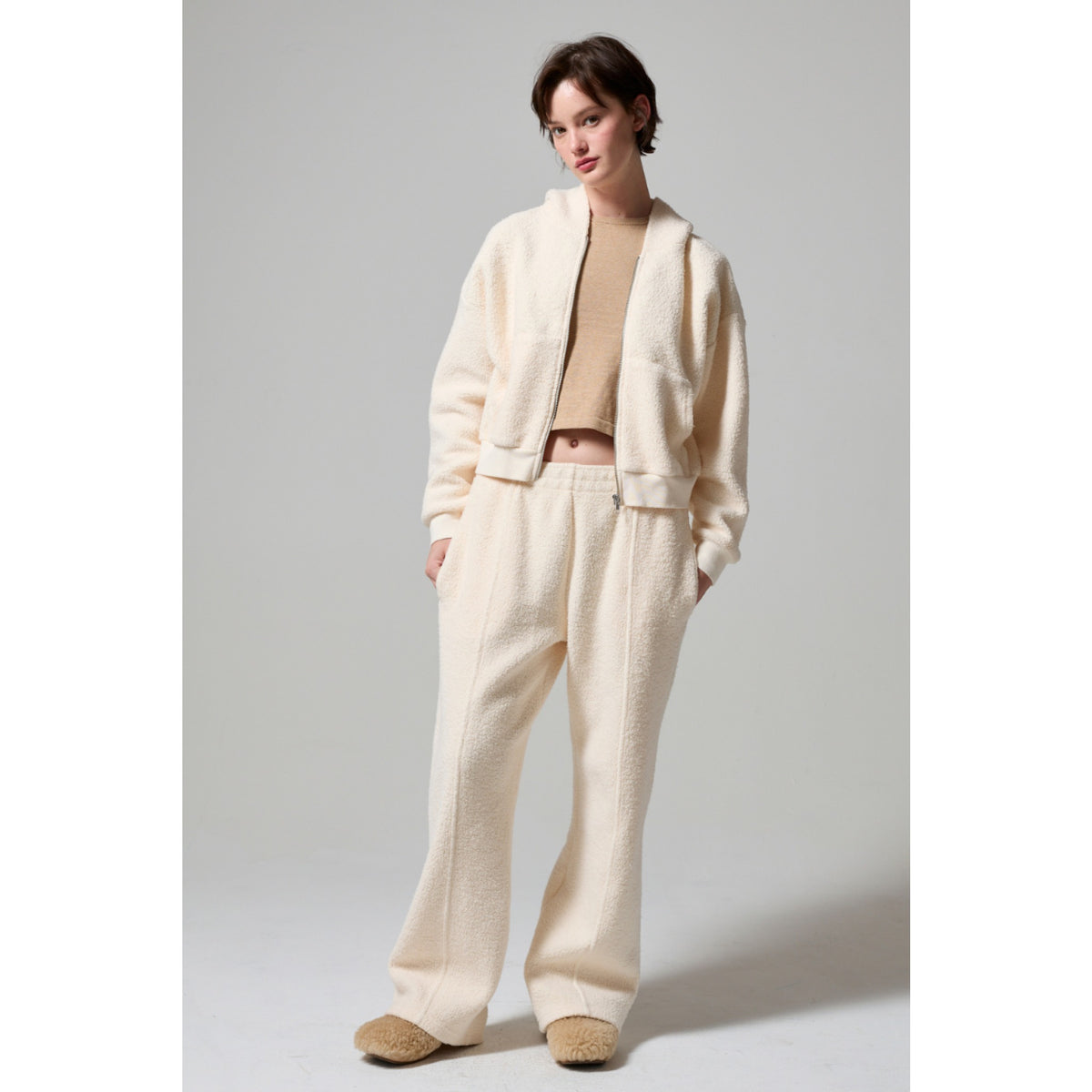 Asher La Womens Rosie Reversed Zip-Up Hoodie