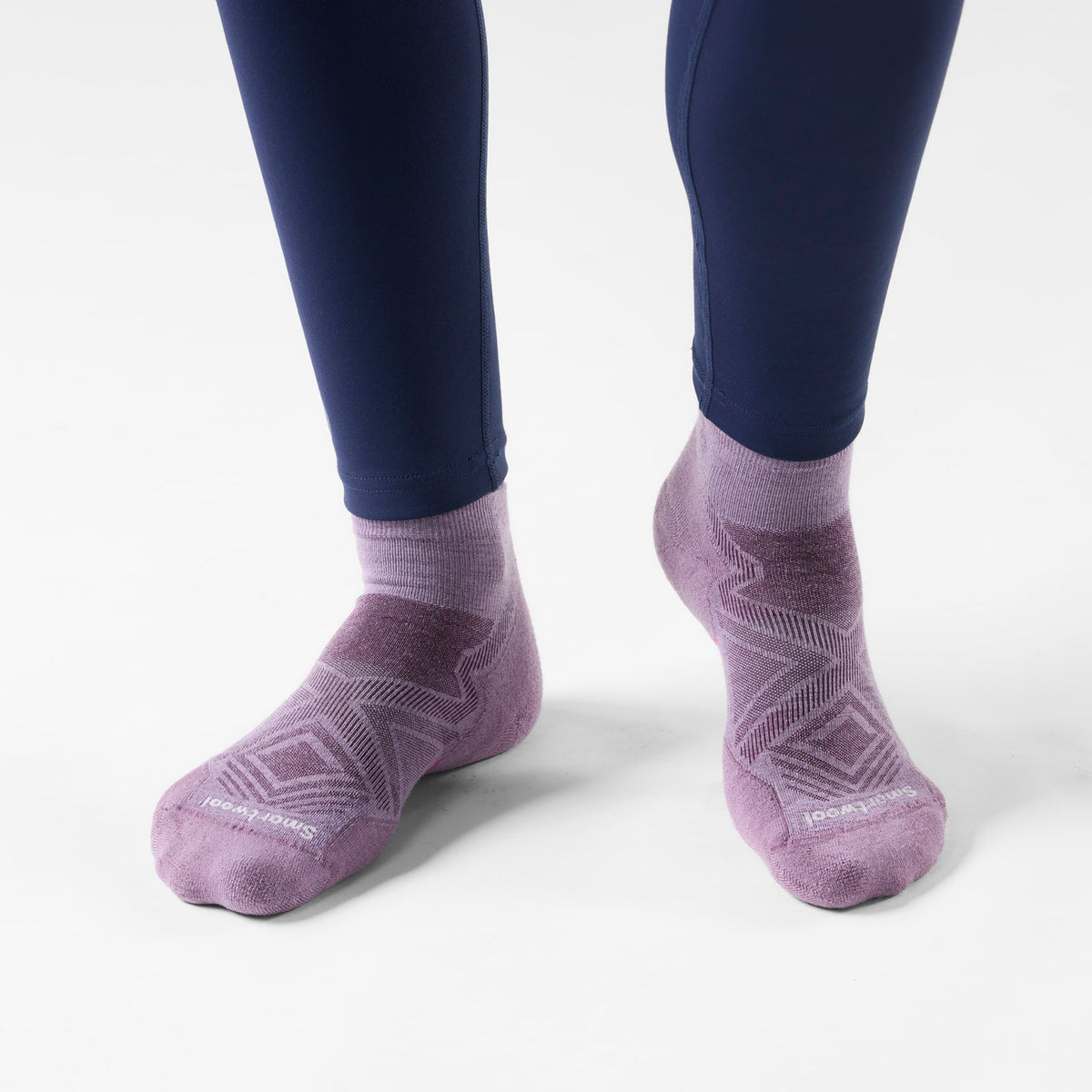 Smartwool Womens Run Targeted Cushion Ankle Socks - Purple Dawn