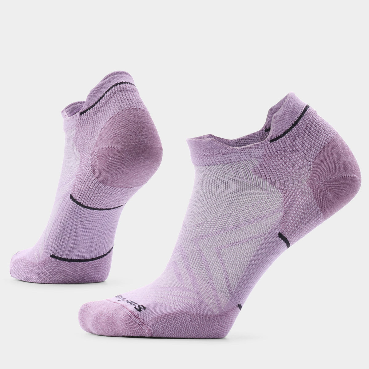 Smartwool Womens Run Zero Cushion Low Ankle Socks - Purple Dawn