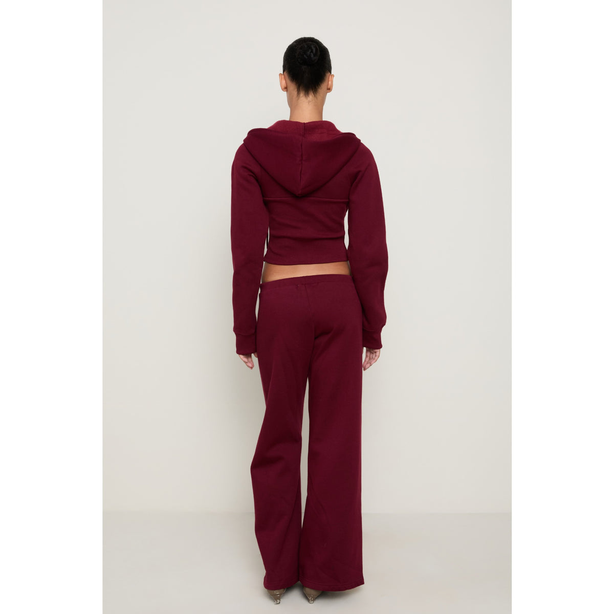 Miaou Womens Sadie Hoodie in Burgundy - Burgundy