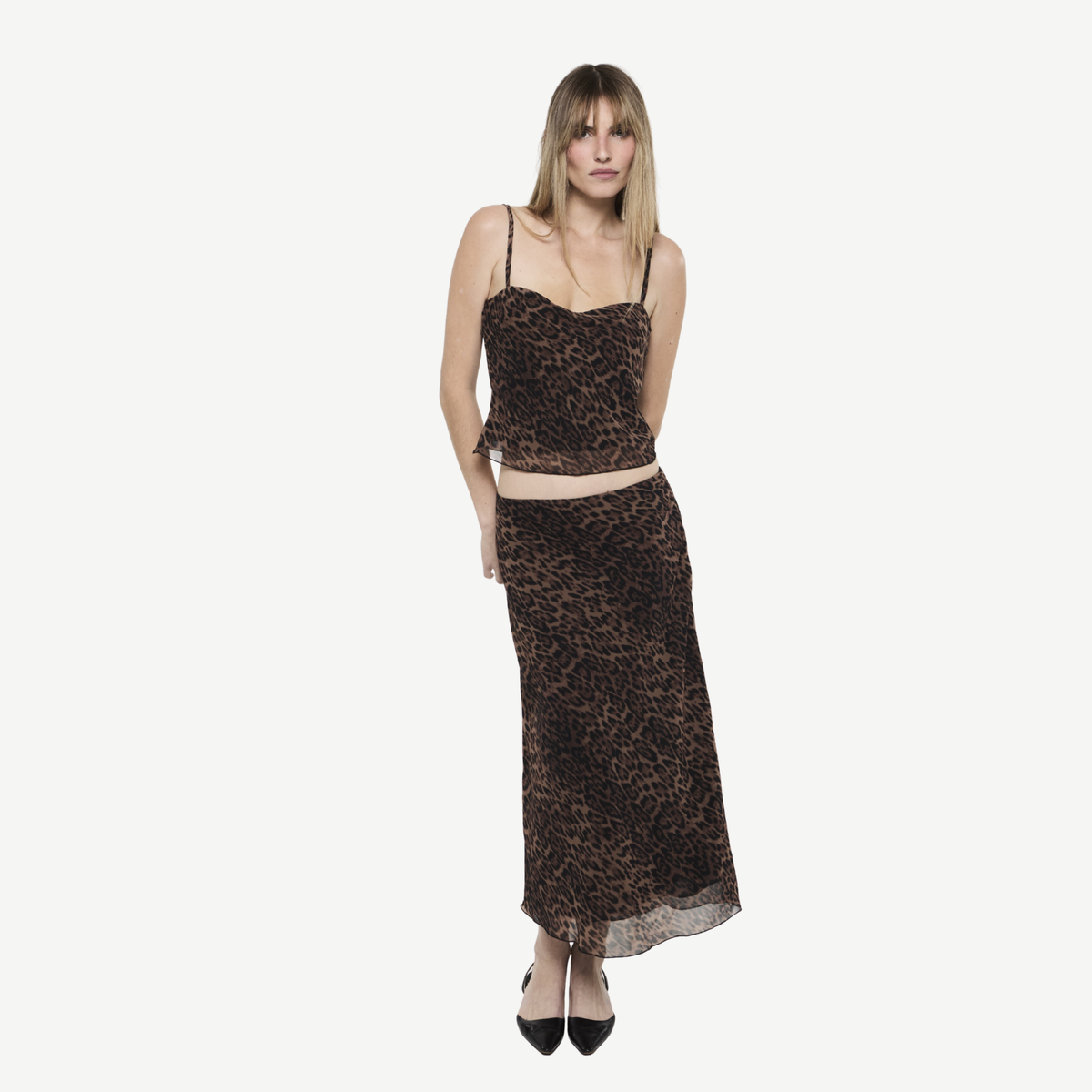 Bella Venice Womens Sadie Top in Cheetah-Cheetah