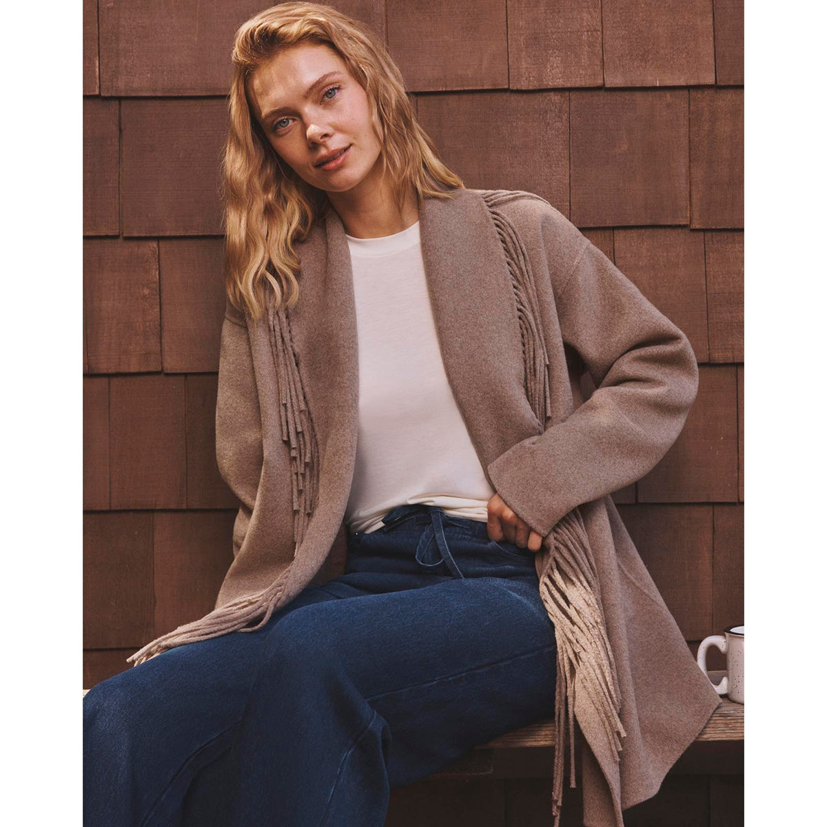 Splendid Womens Sandra Fringe Jacket
