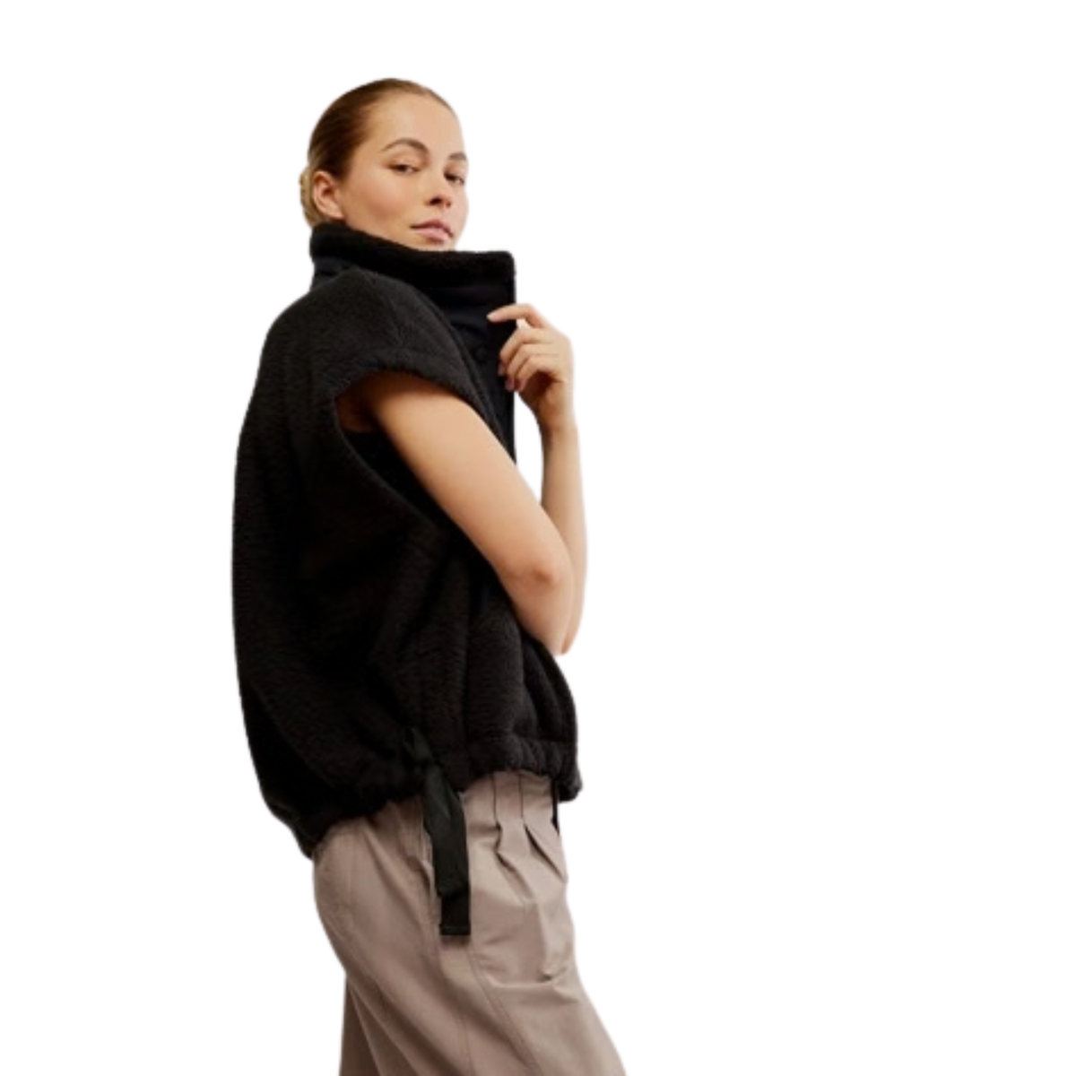 Free People Womens Scout It Out Vest-Black