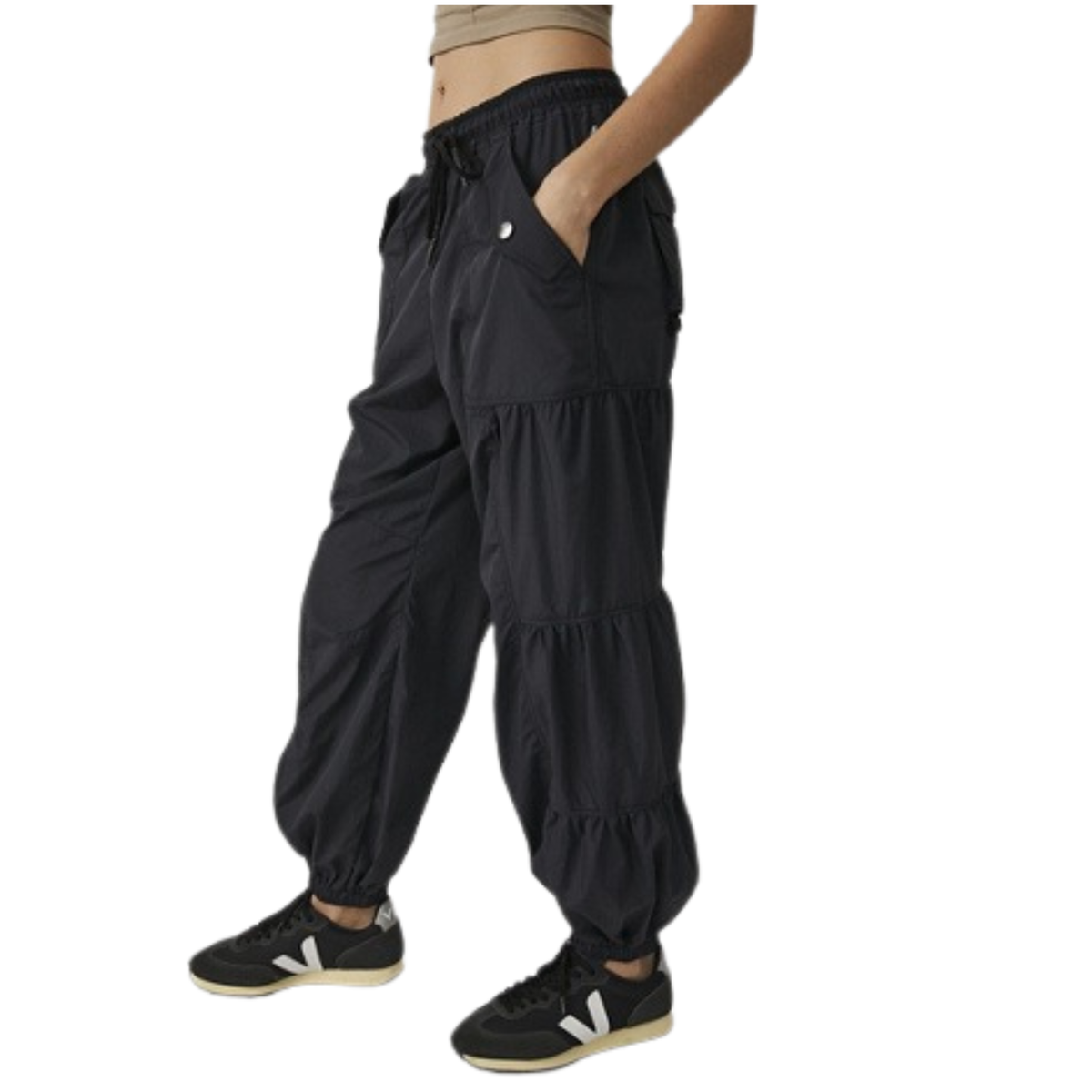 Free People Womens Set Me Free Pant- Black