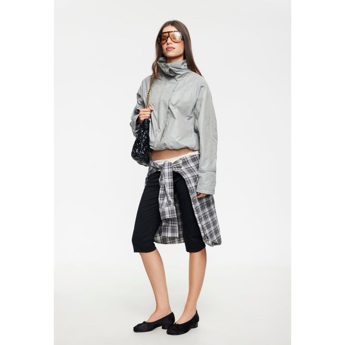 Lioness Womens Shoreline Windbreaker in Silver - Silver