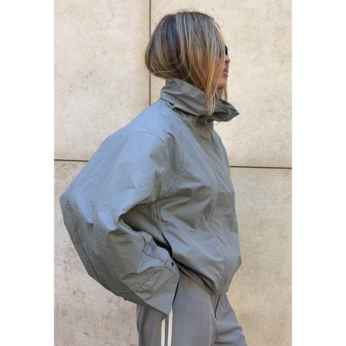 Lioness Womens Shoreline Windbreaker in Silver - Silver