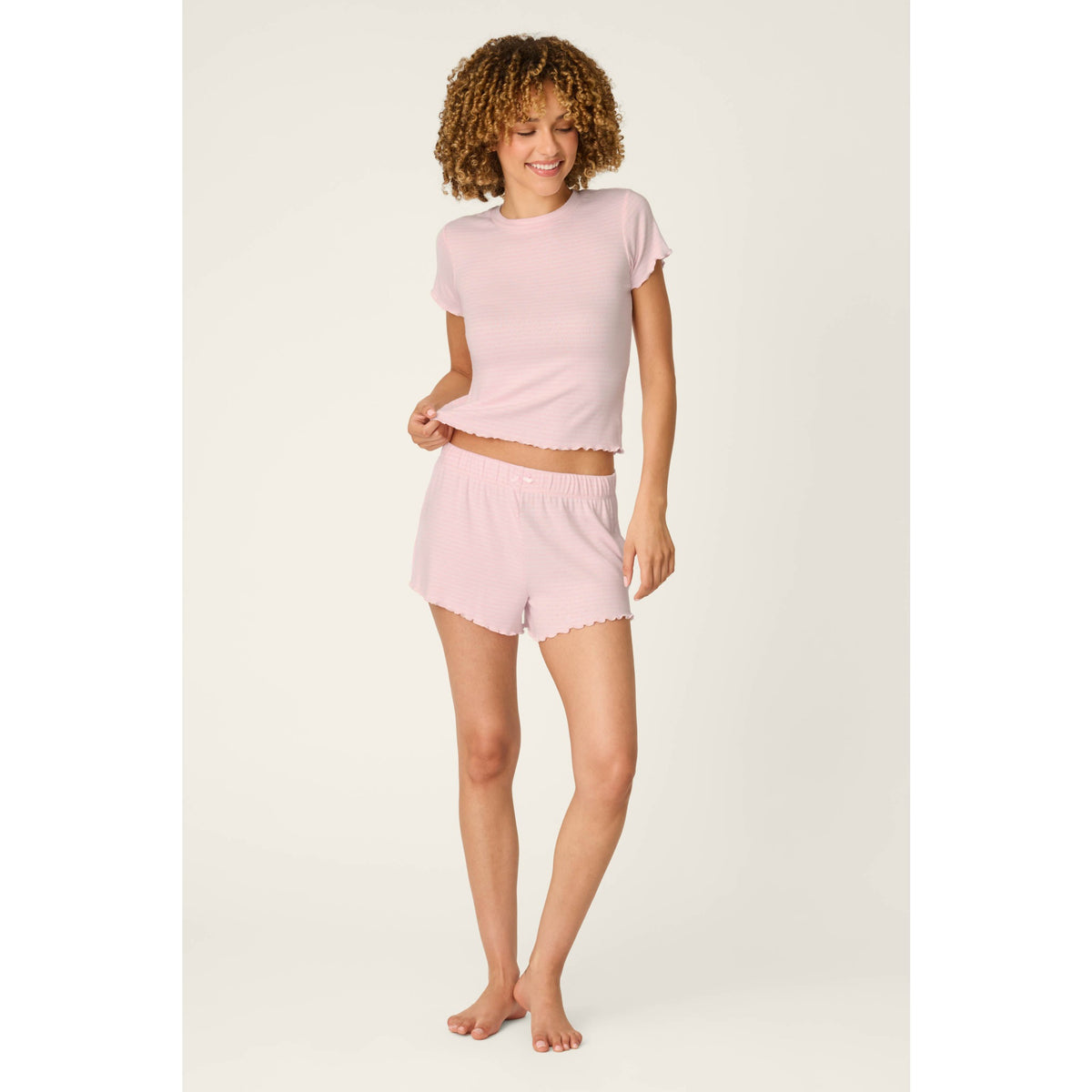 Pj Salvage Womens Short Pretty Stripes