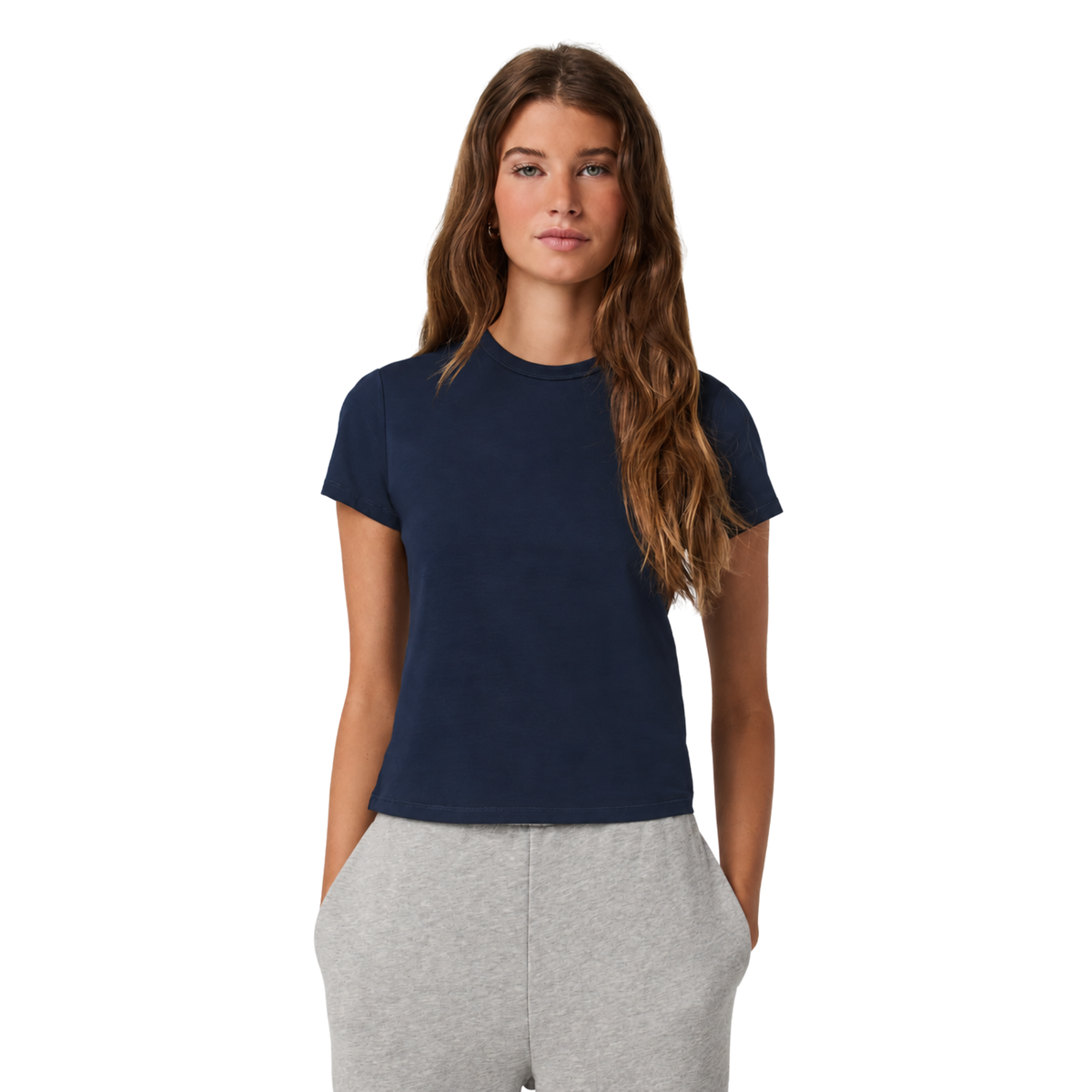 Vuori Womens Short Sleeve Feather Classic Tee-Ink