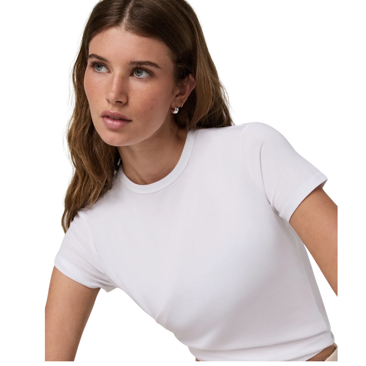 Vuori Womens Short Sleeve Feather Classic Tee-White