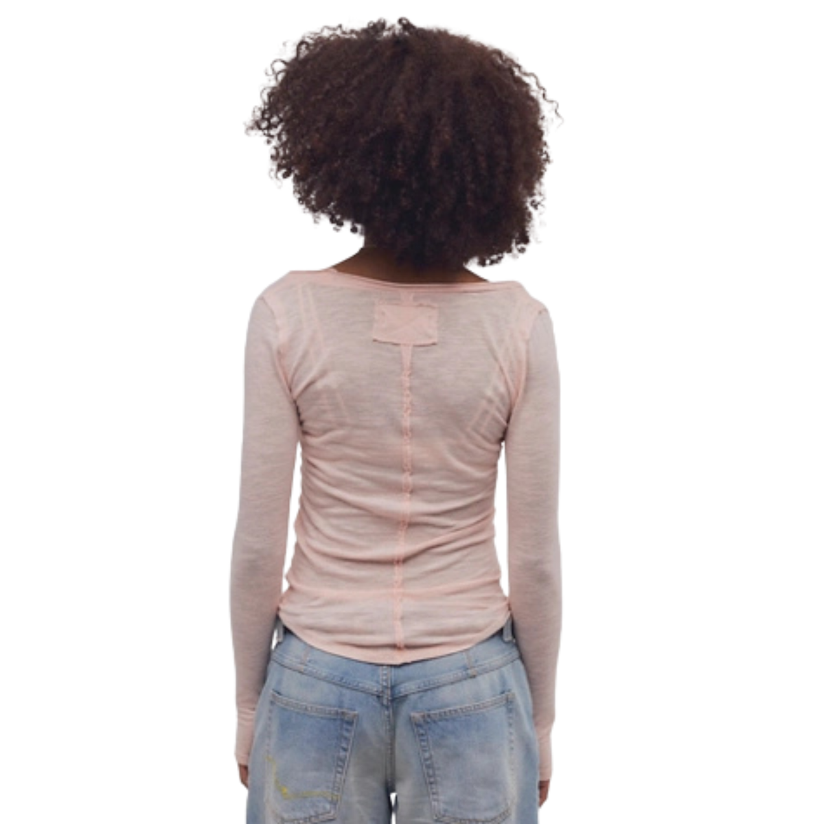 Free People Womens Siren Long Sleeve-Blusing Peony