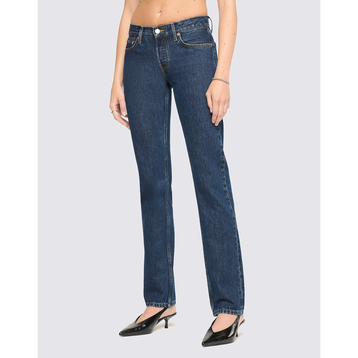Re/Done Womens Slim Cig Jean - Heritage Rinse