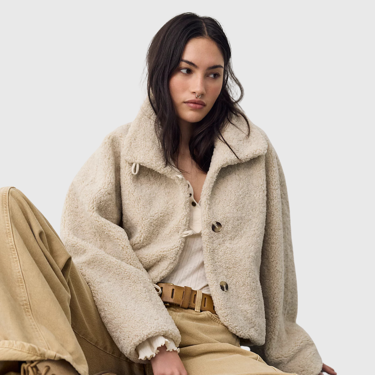Free People Womens Softest Touch Jacket-Tea