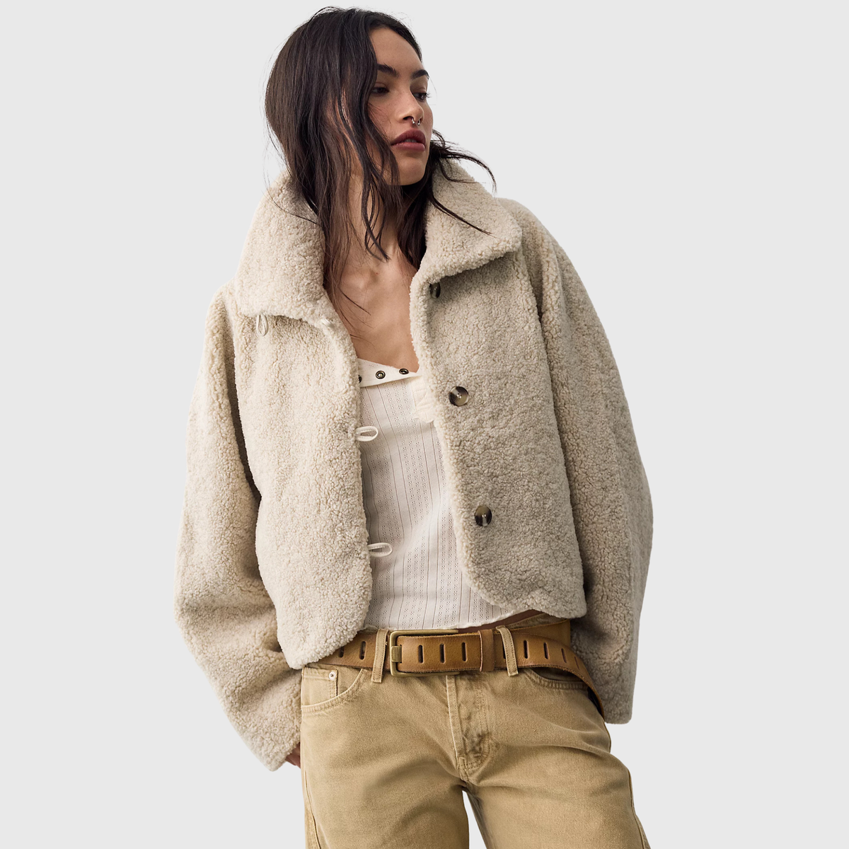 Free People Womens Softest Touch Jacket-Tea