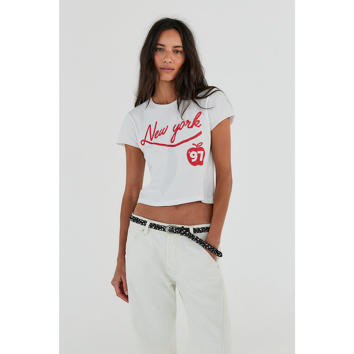 Free People Womens Sol Stud Belt - Black