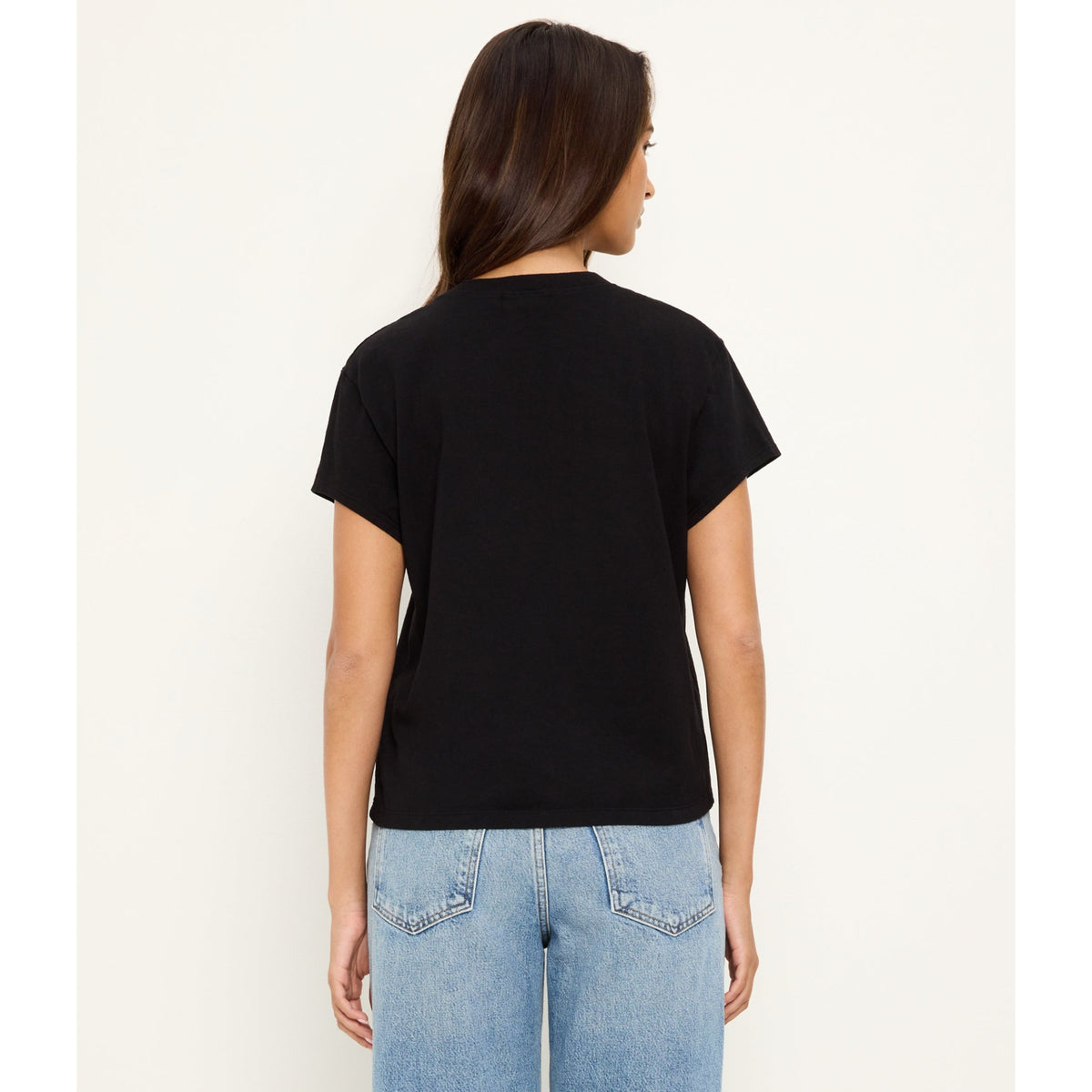 Michael Stars Womens Solene Boxy High Crew Tee