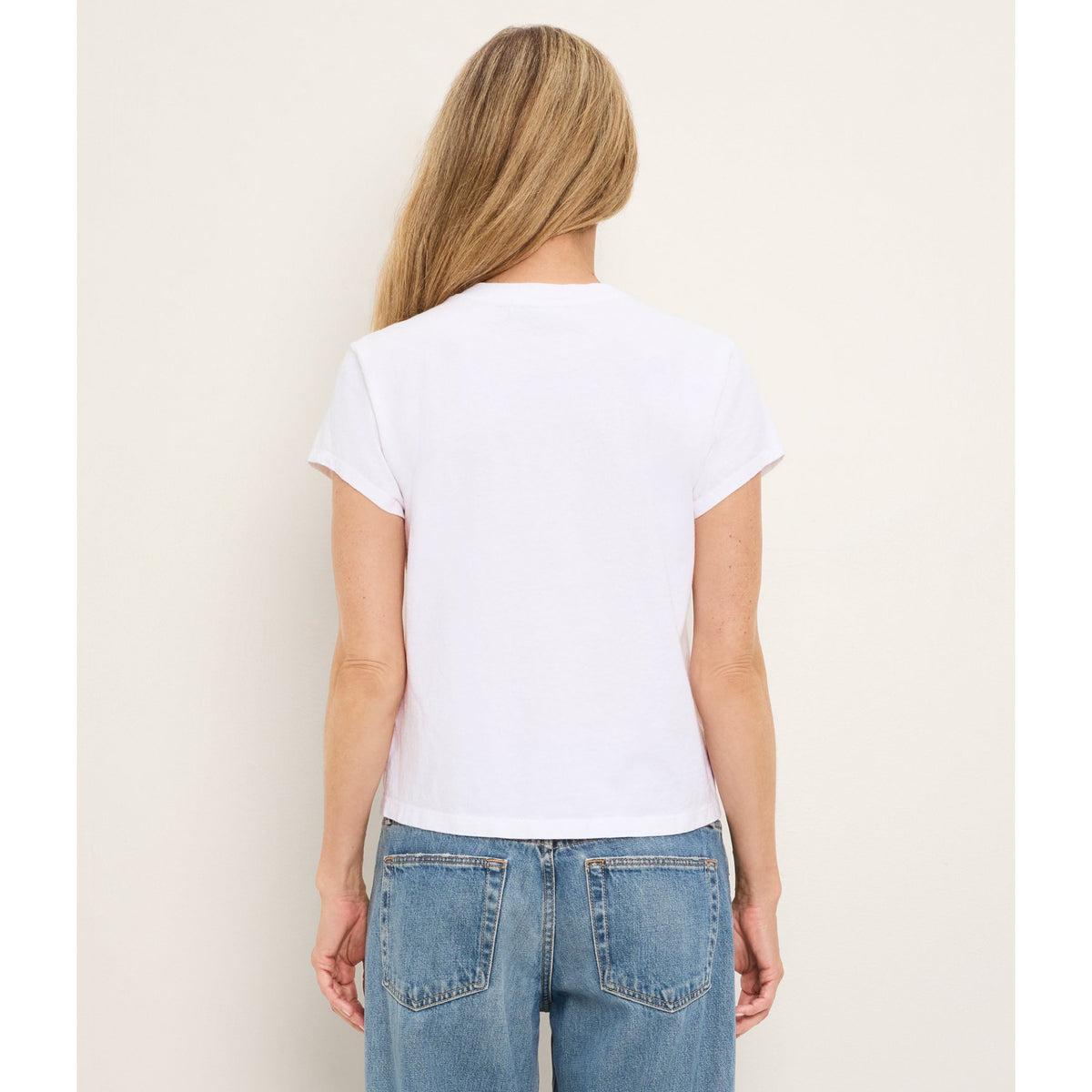 Michael Stars Womens Solene Boxy High Crew Tee