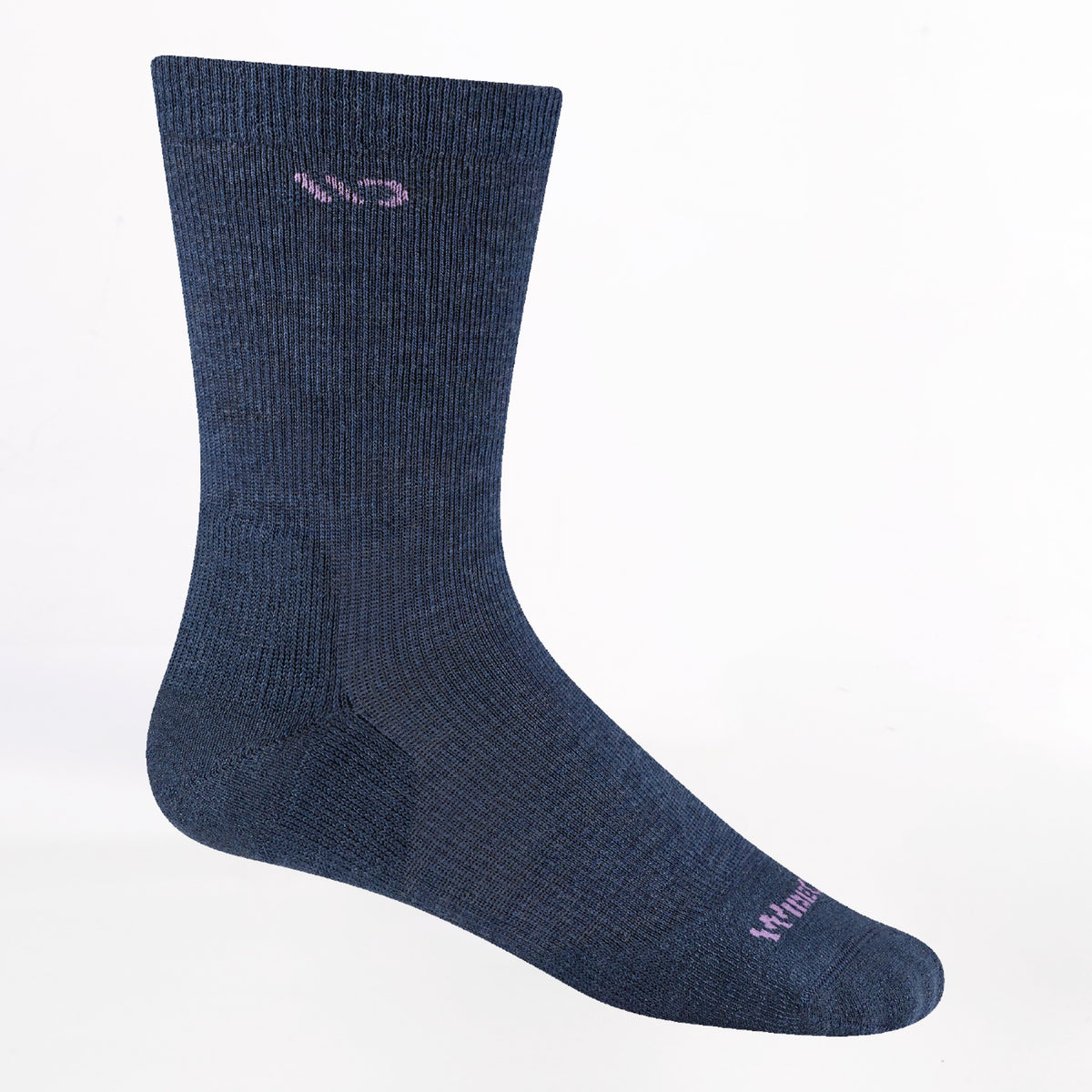 Wide Open Womens Solid Crew Midweight Cushion Socks